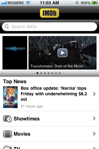 It even gives you movie news and showtimes