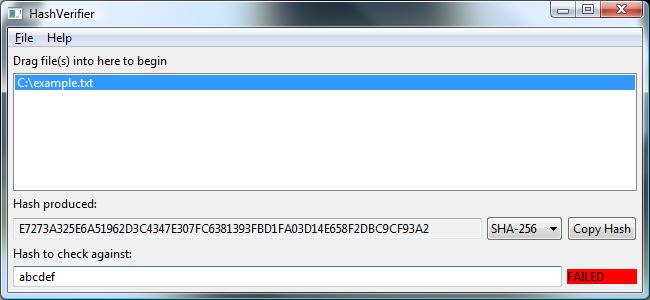 Hash Verifier 0.3.0.0 (A.K.A. the SWT re-write)